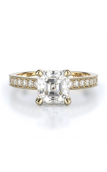 Sidestone Style Diamond Engagement ring 
(Center Diamond Not Included)