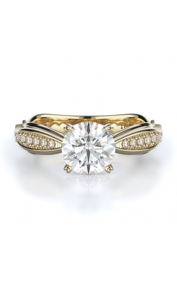 Sidestone Style Diamond Engagement ring 
(Center Diamond Not Included)