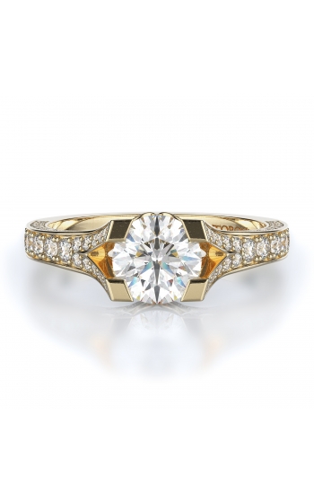 Sidestone Style Diamond Engagement ring 
(Center Diamond Not Included)