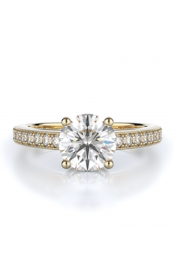 Sidestone Style Diamond Engagement ring 
(Center Diamond Not Included)