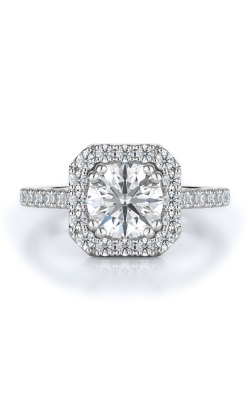 Halo Style Diamond Engagement Ring 
(Center Diamond Not Included)