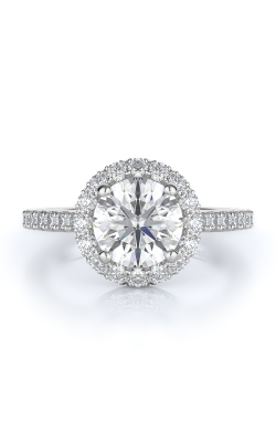 Halo Style Diamond Engagement Ring 
(Center Diamond Not Included)