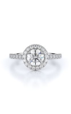 Halo Style Diamond Engagement Ring 
(Center Diamond Not Included)