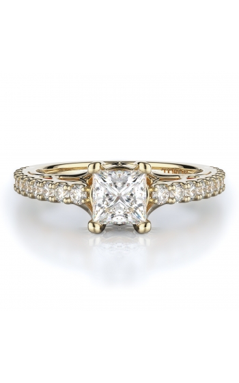 Sidestone Style Diamond Engagement ring 
(Center Diamond Not Included)