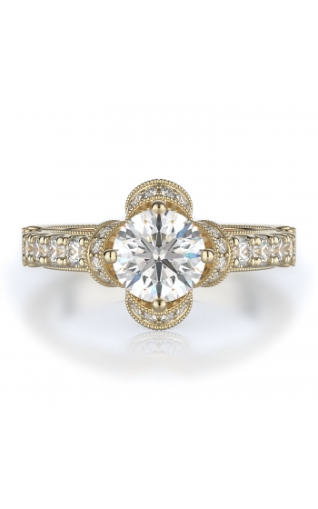 Sidestone Style Diamond Engagement ring 
(Center Diamond Not Included)