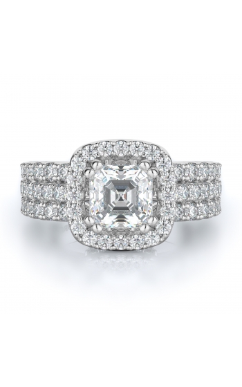 Halo Style Diamond Engagement ring 
(Center Diamond Not Included)