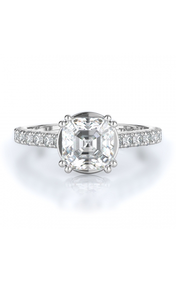 Sidestone Style Diamond Engagement ring 
(Center Diamond Not Included)