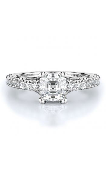 Sidestone Style Diamond Engagement ring 
(Center Diamond Not Included)