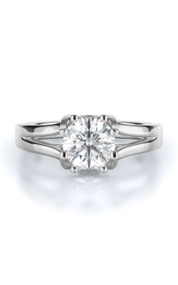 Solitaire Style Diamond Engagement Ring 
(Center Diamond Not Included)