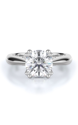 Solitaire Style Diamond Engagement Ring 
(Center Diamond Not Included)