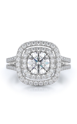 Halo Style Diamond Engagement Ring 
(Center Diamond Not Included)