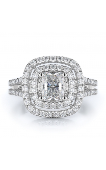 Halo Style Diamond Engagement ring 
(Center Diamond Not Included)