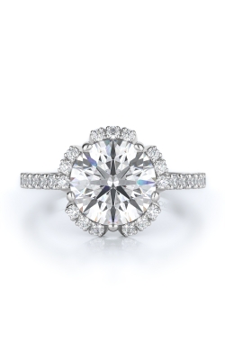 Halo Style Diamond Engagement Ring 
(Center Diamond Not Included)