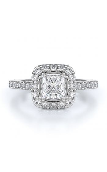 Halo Style Diamond Engagement ring 
(Center Diamond Not Included)