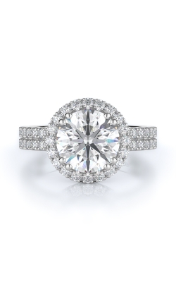 Halo Style Diamond Engagement Ring 
(Center Diamond Not Included)