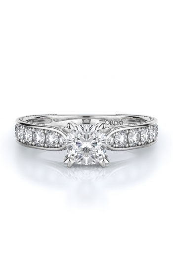 Sidestone Style Diamond Engagement ring 
(Center Diamond Not Included)