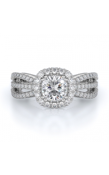 Halo Style Diamond Engagement ring 
(Center Diamond Not Included)