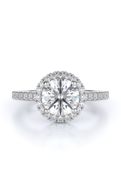 Halo Style Diamond Engagement Ring 
(Center Diamond Not Included)