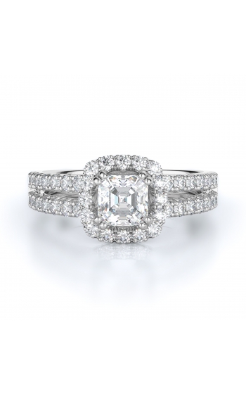 Halo Style Diamond Engagement ring 
(Center Diamond Not Included)