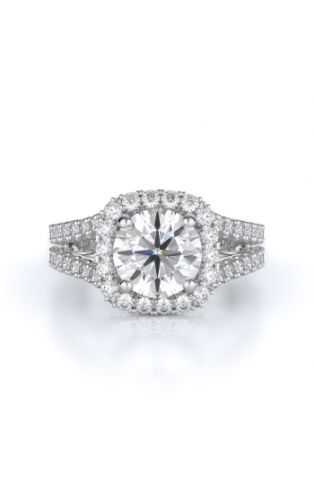 Halo Style Diamond Engagement ring 
(Center Diamond Not Included)