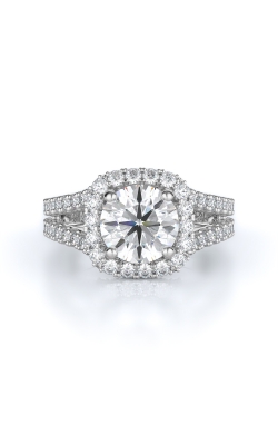 Halo Style Diamond Engagement Ring 
(Center Diamond Not Included)