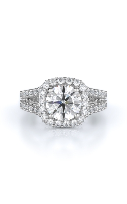 Halo Style Diamond Engagement Ring 
(Center Diamond Not Included)