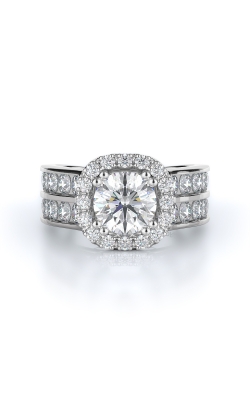 Halo Style Diamond Engagement Ring 
(Center Diamond Not Included)