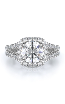 Halo Style Diamond Engagement Ring 
(Center Diamond Not Included)