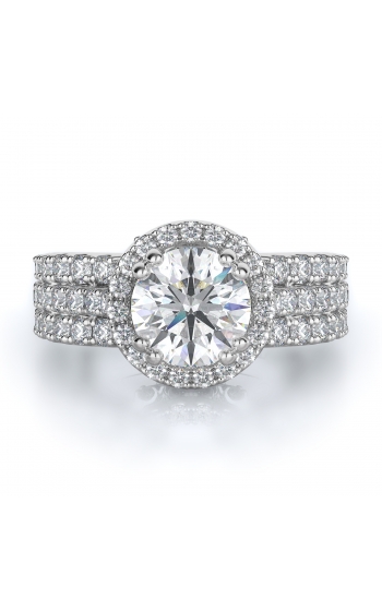 Halo Style Diamond Engagement ring 
(Center Diamond Not Included)
