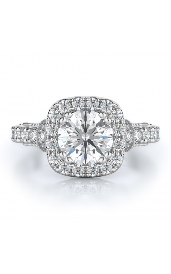 Halo Style Diamond Engagement ring 
(Center Diamond Not Included)