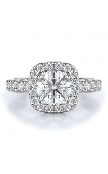 Halo Style Diamond Engagement ring 
(Center Diamond Not Included)