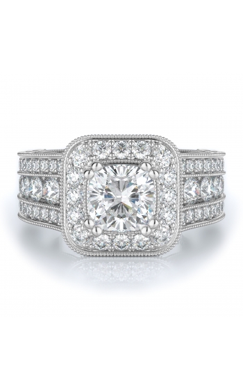 Halo Style Diamond Engagement ring 
(Center Diamond Not Included)