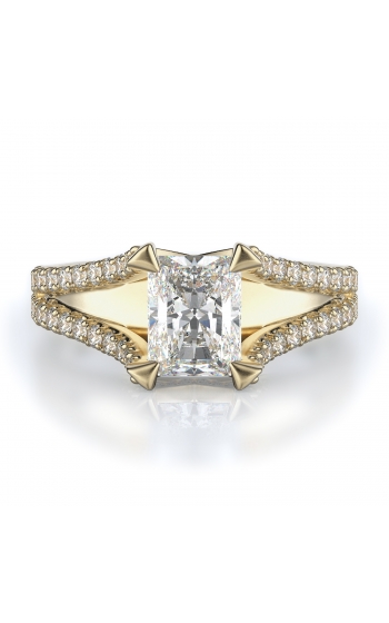 Sidestone Style Diamond Engagement ring 
(Center Diamond Not Included)