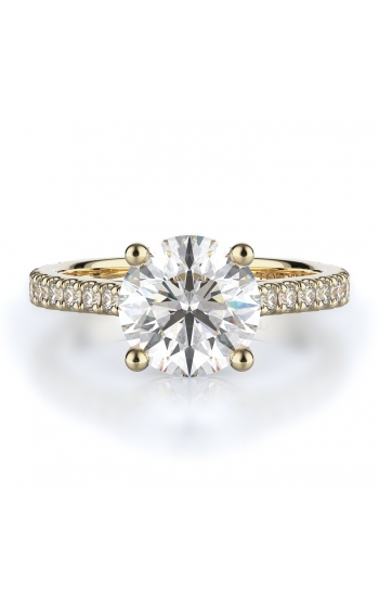 Sidestone Style Diamond Engagement ring 
(Center Diamond Not Included)