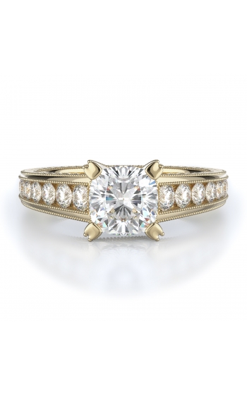 Sidestone Style Diamond Engagement ring 
(Center Diamond Not Included)