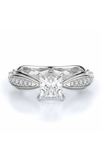 Sidestone Style Diamond Engagement ring 
(Center Diamond Not Included)