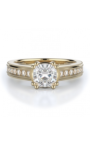 Sidestone Style Diamond Engagement ring 
(Center Diamond Not Included)