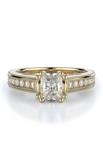 Sidestone Style Diamond Engagement ring 
(Center Diamond Not Included)