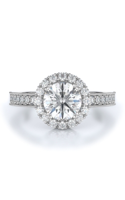 Halo Style Diamond Engagement Ring 
(Center Diamond Not Included)