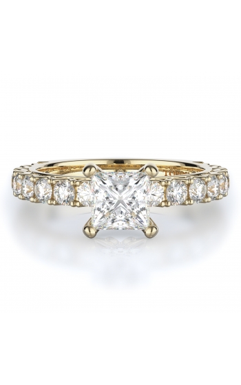 Sidestone Style Diamond Engagement ring 
(Center Diamond Not Included)