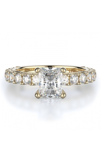 Sidestone Style Diamond Engagement ring 
(Center Diamond Not Included)