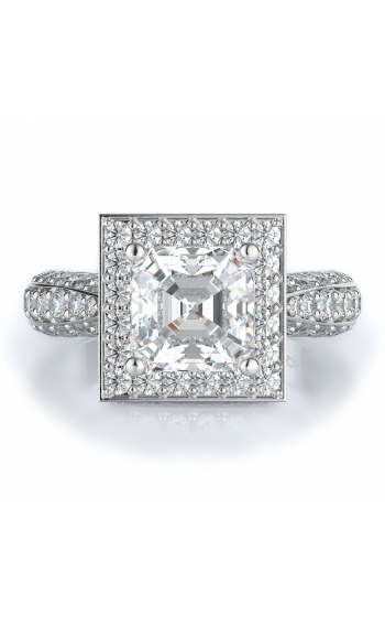 Halo Style Diamond Engagement ring 
(Center Diamond Not Included)