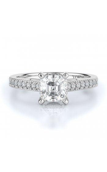 Sidestone Style Diamond Engagement ring 
(Center Diamond Not Included)