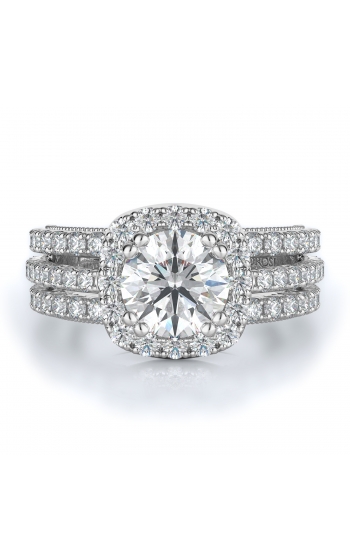 Halo Style Diamond Engagement ring 
(Center Diamond Not Included)