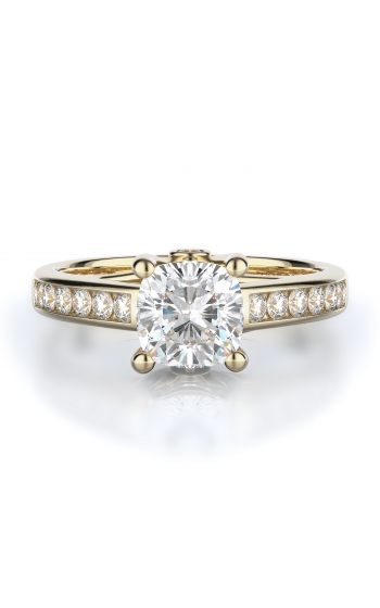 Sidestone Style Diamond Engagement ring 
(Center Diamond Not Included)