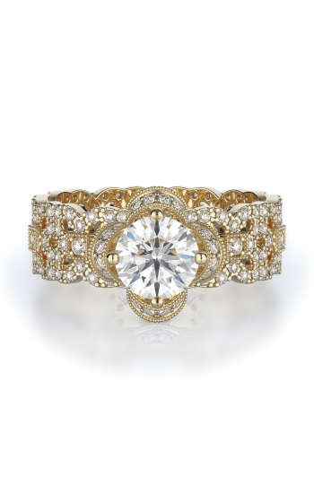 Sidestone Style Diamond Engagement ring 
(Center Diamond Not Included)