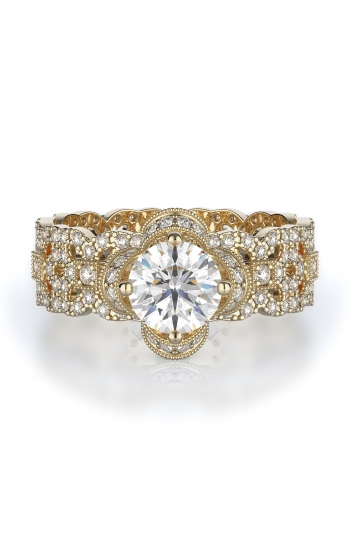 Sidestone Style Diamond Engagement ring 
(Center Diamond Not Included)