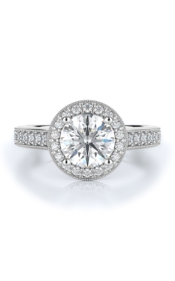 Halo Style Diamond Engagement Ring 
(Center Diamond Not Included)