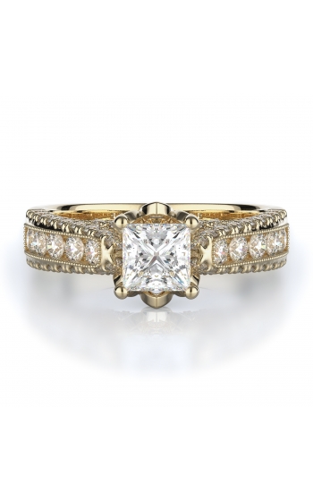 Sidestone Style Diamond Engagement ring 
(Center Diamond Not Included)