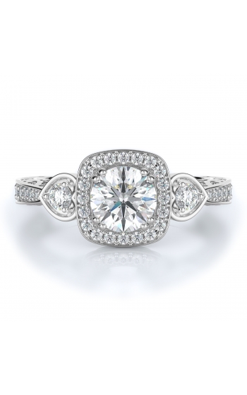 Halo Style Diamond Engagement ring 
(Center Diamond Not Included)